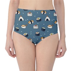 Sushi Pattern Classic High-waist Bikini Bottoms