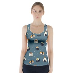 Sushi Pattern Racer Back Sports Top