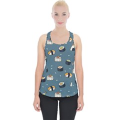 Sushi Pattern Piece Up Tank Top