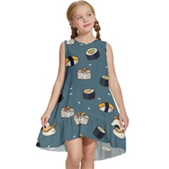 Sushi Pattern Kids  Frill Swing Dress