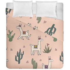 Llamas Pattern Duvet Cover Double Side (california King Size)