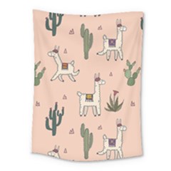 Llamas Pattern Medium Tapestry