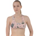 Llamas pattern Criss Cross Racerback Sports Bra View1