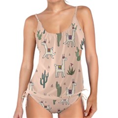 Llamas Pattern Tankini Set