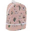 Llamas pattern Zip Bottom Backpack View2