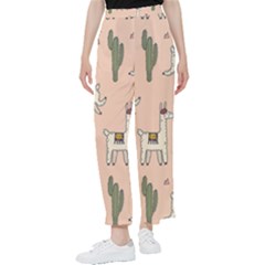 Llamas Pattern Women s Pants  by Jancukart