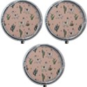 Llamas pattern Mini Round Pill Box (Pack of 3) View1