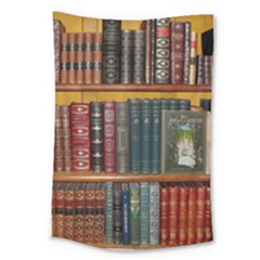 Books Library Bookshelf Bookshop Large Tapestry by Zezheshop