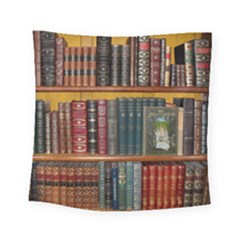 Books Library Bookshelf Bookshop Square Tapestry (small) by Zezheshop