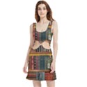 Books Library Bookshelf Bookshop Velvet Cutout Dress View1