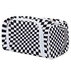 Illusion Checkerboard Black And White Pattern Toiletries Pouch