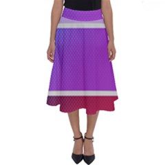 Pattern Banner Set Dot Abstract Perfect Length Midi Skirt