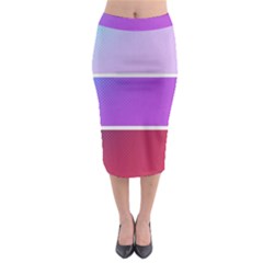 Pattern Banner Set Dot Abstract Midi Pencil Skirt