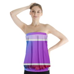 Pattern Banner Set Dot Abstract Strapless Top