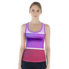 Pattern Banner Set Dot Abstract Racer Back Sports Top