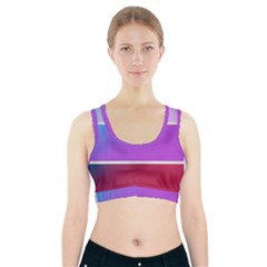 Pattern Banner Set Dot Abstract Sports Bra With Pocket by Jancukart