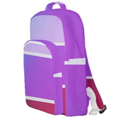 Pattern Banner Set Dot Abstract Double Compartment Backpack