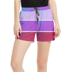 Pattern Banner Set Dot Abstract Women s Runner Shorts by Jancukart