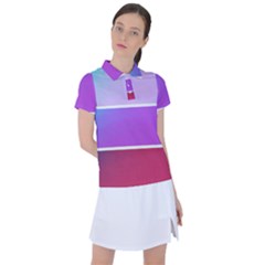 Pattern Banner Set Dot Abstract Women s Polo Tee