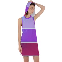 Pattern Banner Set Dot Abstract Racer Back Hoodie Dress