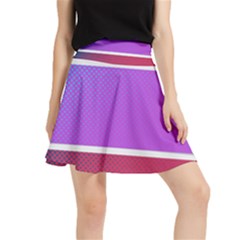 Pattern Banner Set Dot Abstract Waistband Skirt