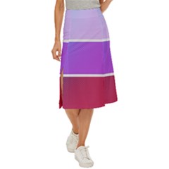 Pattern Banner Set Dot Abstract Midi Panel Skirt