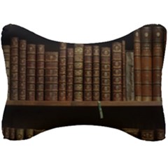 Books Covers Book Case Old Library Seat Head Rest Cushion by Amaryn4rt