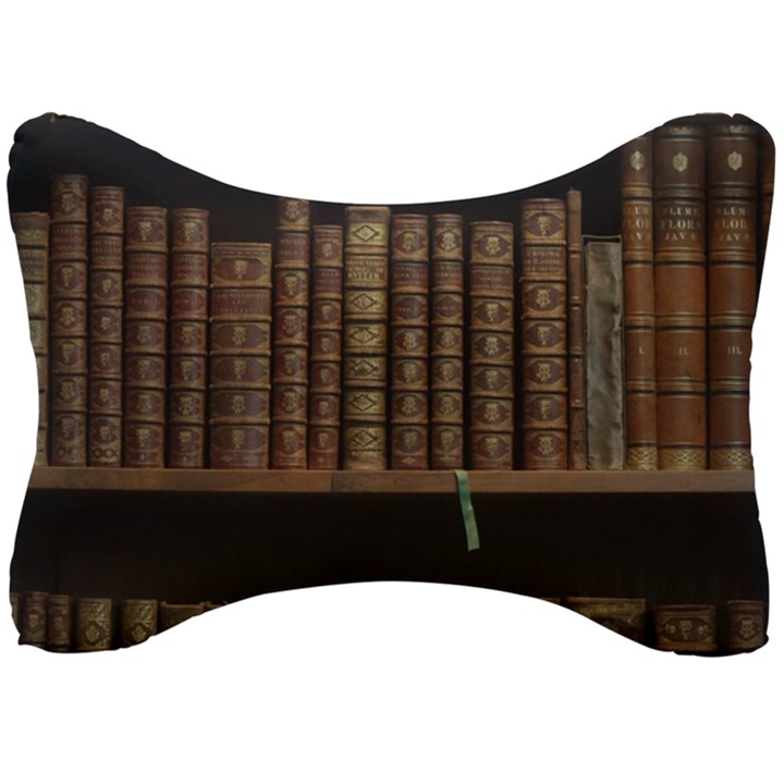 Books Covers Book Case Old Library Seat Head Rest Cushion