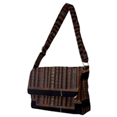 Books Covers Book Case Old Library Full Print Messenger Bag (m) by Amaryn4rt