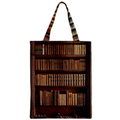 Books Bookcase Old Books Historical Zipper Classic Tote Bag by Amaryn4rt