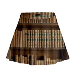 Books Bookcase Old Books Historical Mini Flare Skirt by Amaryn4rt