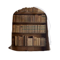 Books Bookcase Old Books Historical Drawstring Pouch (2xl) by Amaryn4rt