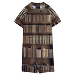 Books Bookcase Old Books Historical Kids  Boyleg Half Suit Swimwear