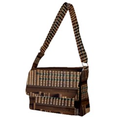 Books Bookcase Old Books Historical Full Print Messenger Bag (s) by Amaryn4rt