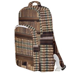 Books Bookcase Old Books Historical Double Compartment Backpack by Amaryn4rt