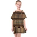 Books Bookcase Old Books Historical Kids  One Piece Chiffon Dress View1