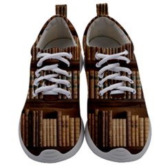 Books Bookcase Old Books Historical Mens Athletic Shoes by Amaryn4rt