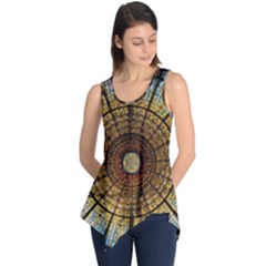 Barcelona Stained Glass Window Sleeveless Tunic by Amaryn4rt