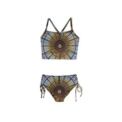 Barcelona Stained Glass Window Girls  Tankini Swimsuit by Amaryn4rt