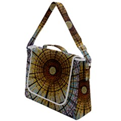 Barcelona Stained Glass Window Box Up Messenger Bag by Amaryn4rt