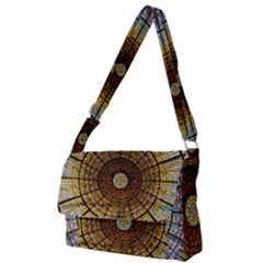 Barcelona Stained Glass Window Full Print Messenger Bag (s) by Amaryn4rt