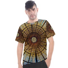 Barcelona Stained Glass Window Men s Sport Top by Amaryn4rt