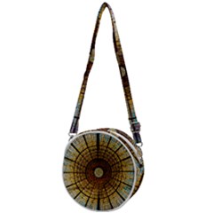 Barcelona Stained Glass Window Crossbody Circle Bag by Amaryn4rt