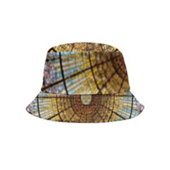 Barcelona Stained Glass Window Inside Out Bucket Hat (kids) by Amaryn4rt