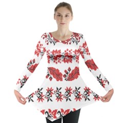 Vectors Ukraine Scheme Pattern Kit Long Sleeve Tunic  by Amaryn4rt