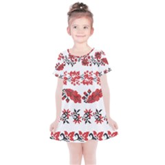 Vectors Ukraine Scheme Pattern Kit Kids  Simple Cotton Dress by Amaryn4rt