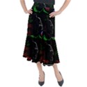 Nature Night Foliage Mountains Midi Mermaid Skirt View1