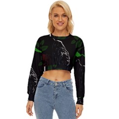 Nature Night Foliage Mountains Lightweight Long Sleeve Sweatshirt by Amaryn4rt