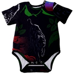 Nature Night Foliage Mountains Baby Short Sleeve Onesie Bodysuit by Amaryn4rt