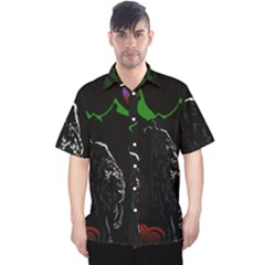 Nature Night Foliage Mountains Men s Hawaii Shirt